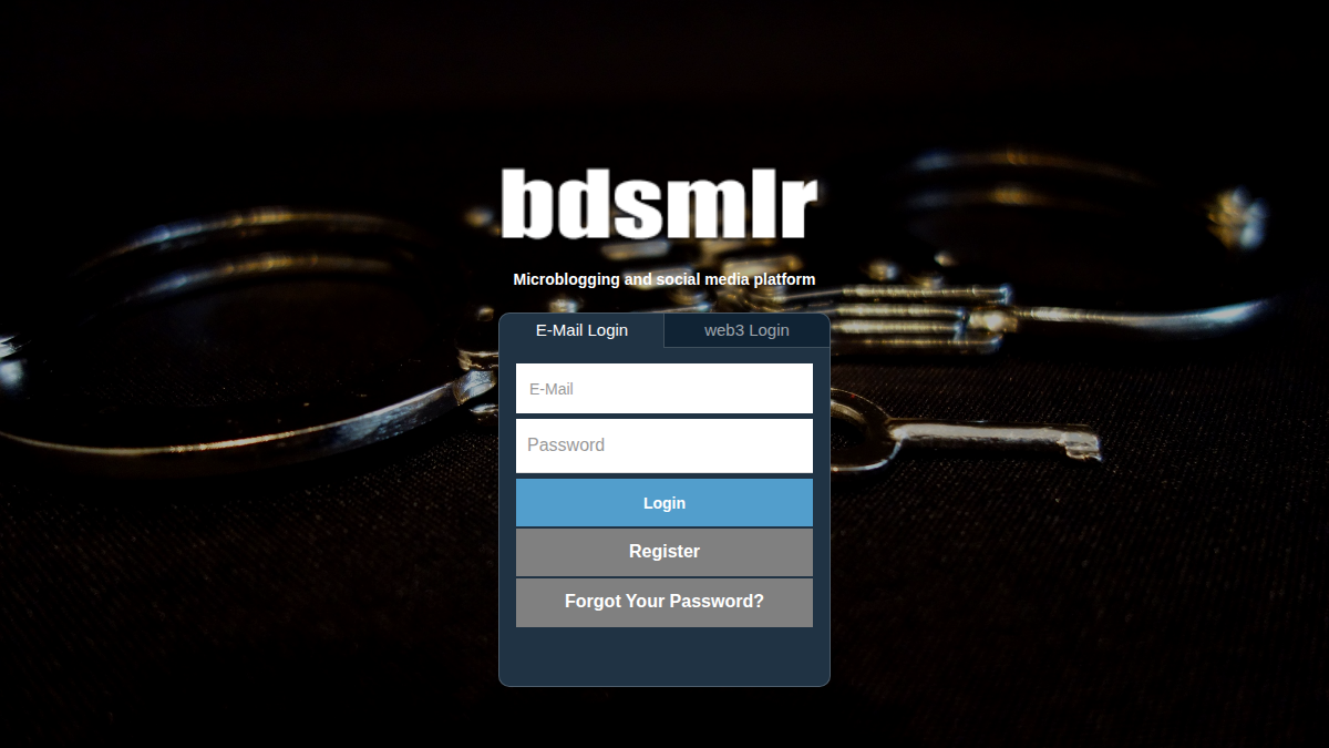 Bdsmlr · Náhled webu