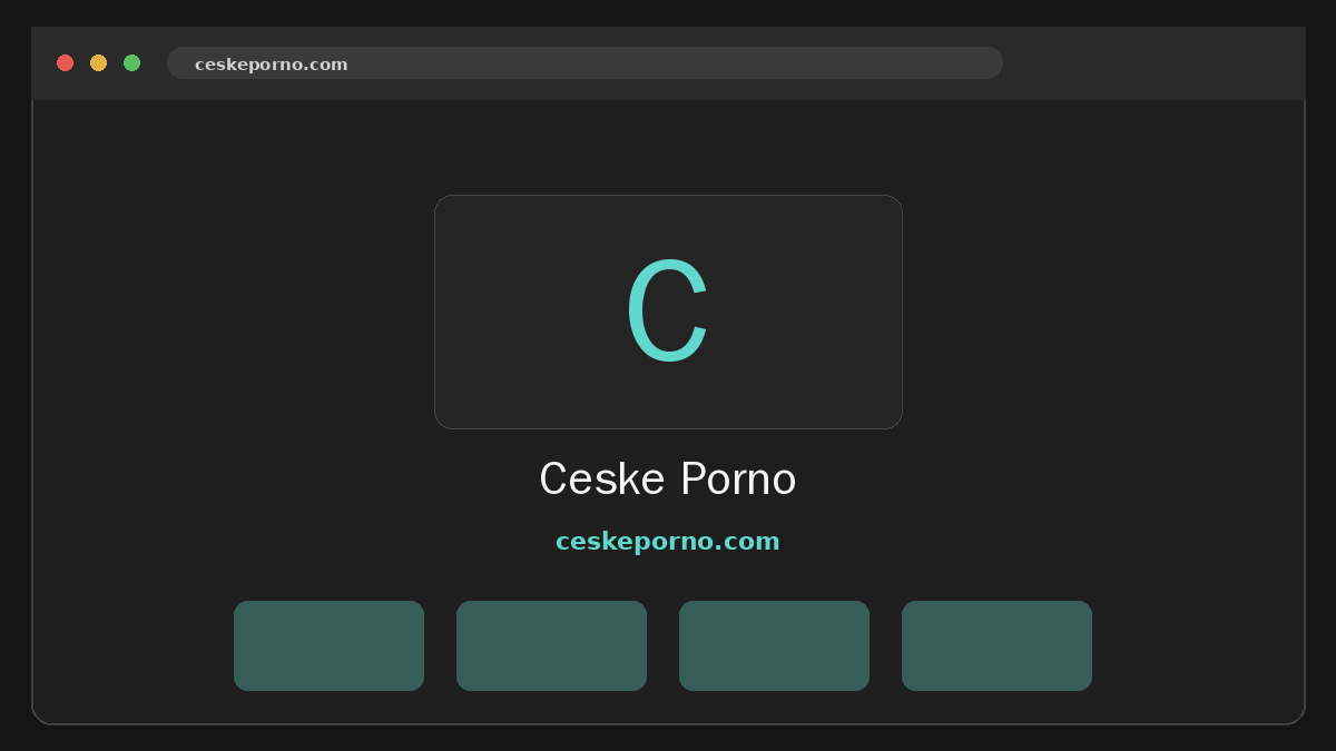 Ceske Porno · Náhled webu