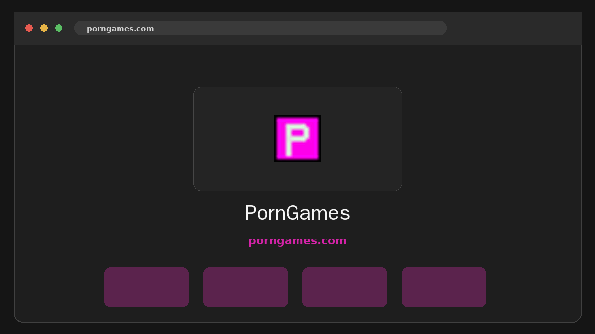 PornGames · Náhled webu