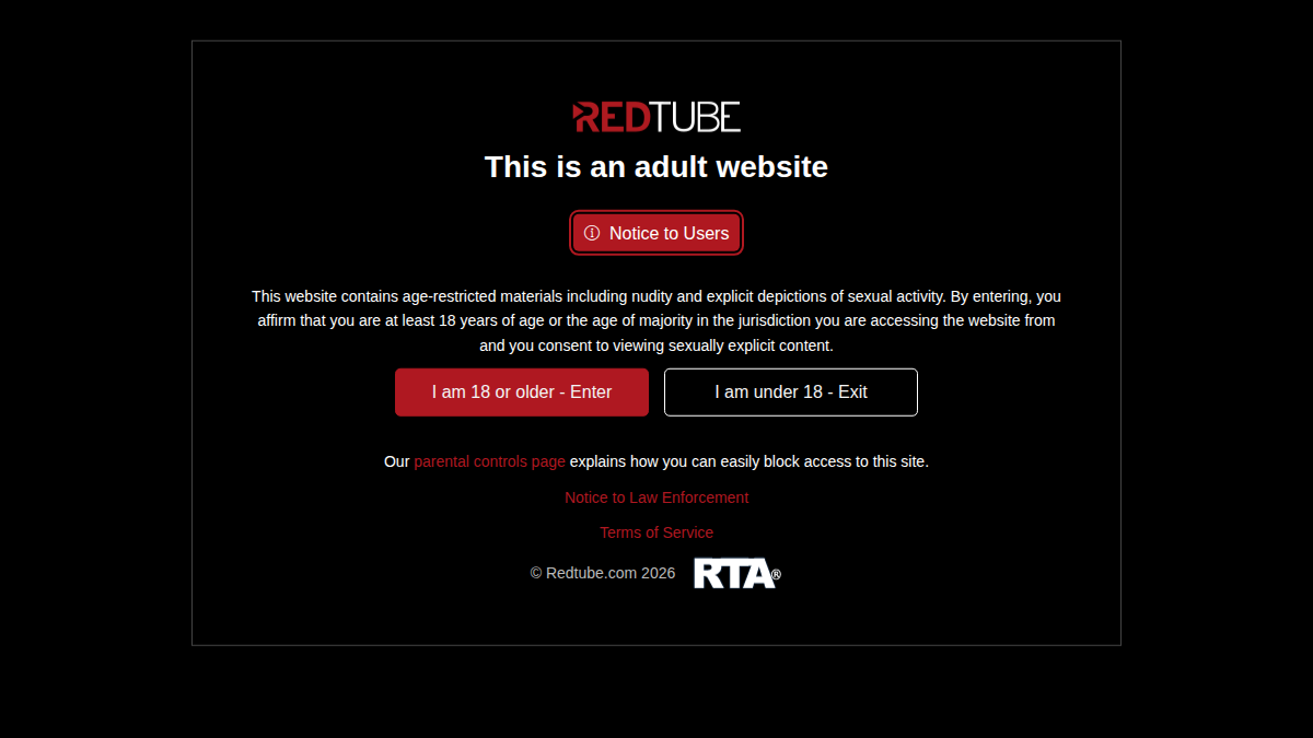 RedTube · Náhled webu