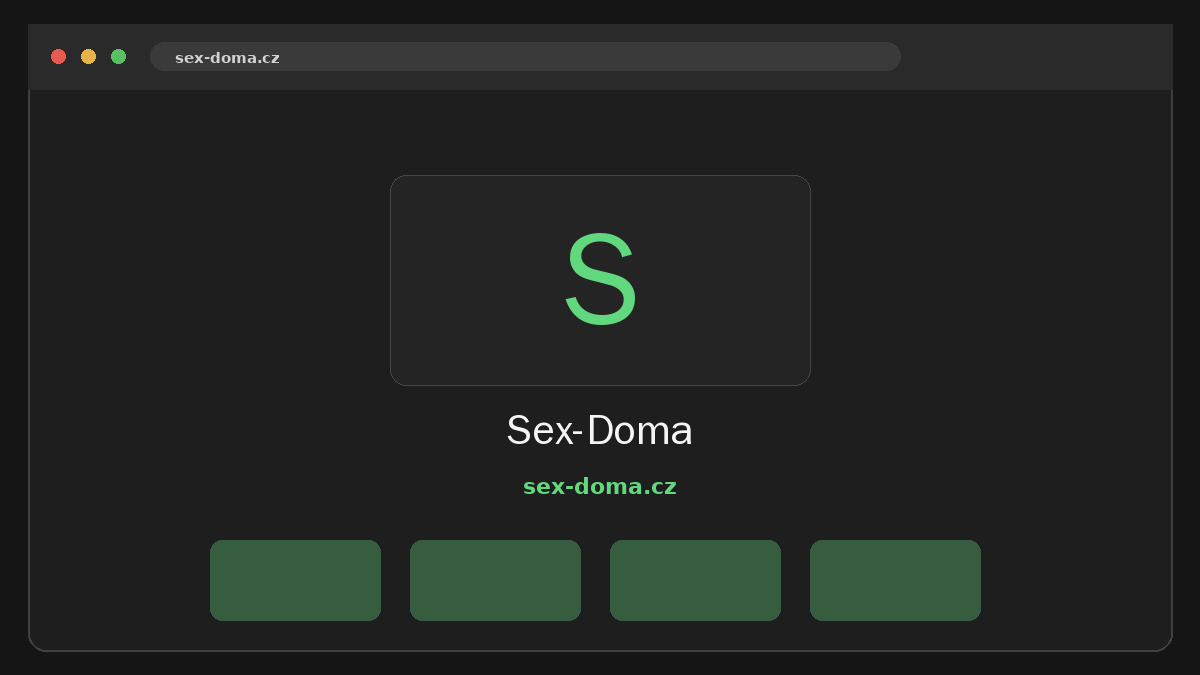 Sex-Doma · Náhled webu