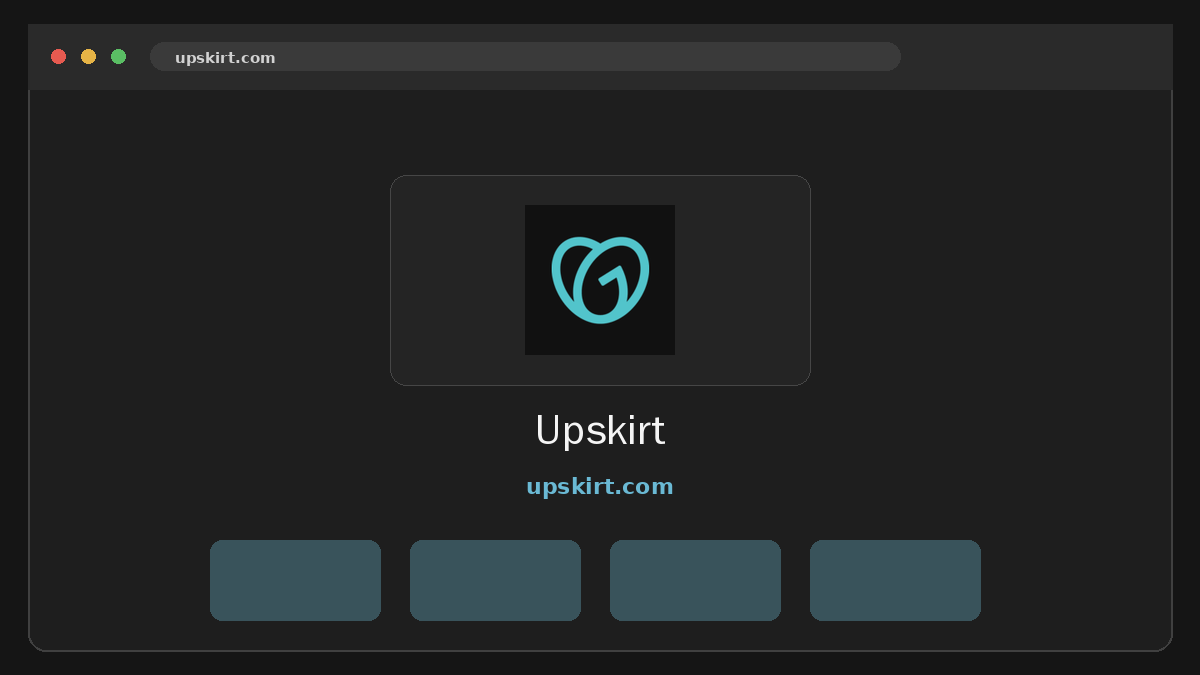 Upskirt · Náhled webu